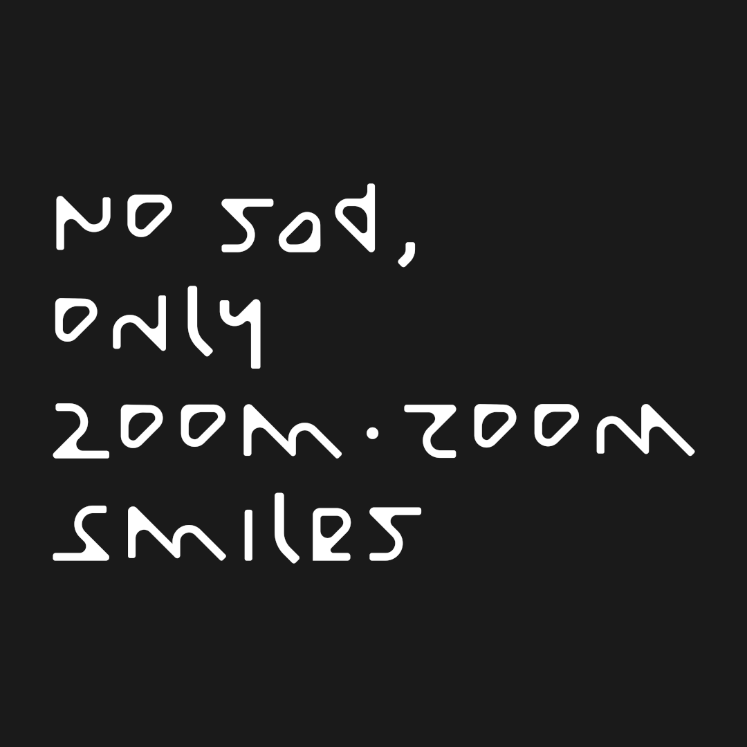 No sad, only zoom-zoom smiles (Only text)